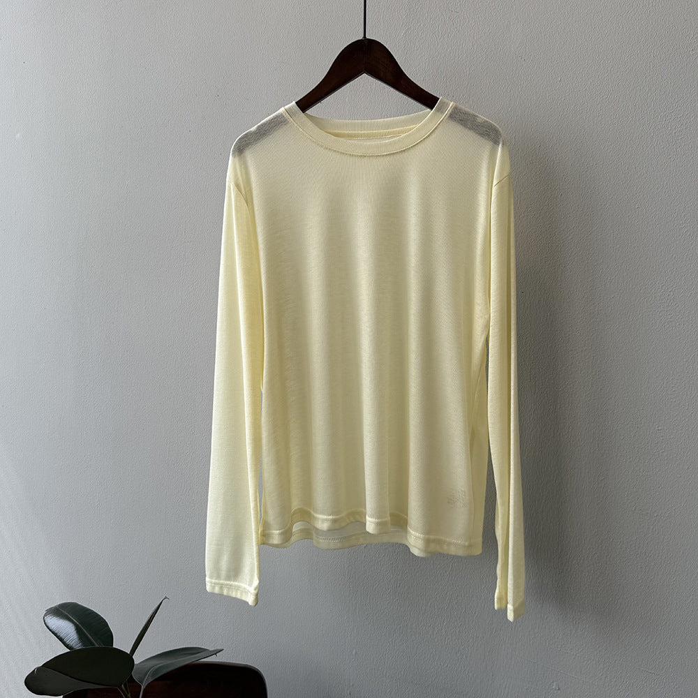 Dame elegant longsleeve-shirt lavet af åndbart materiale Stilla