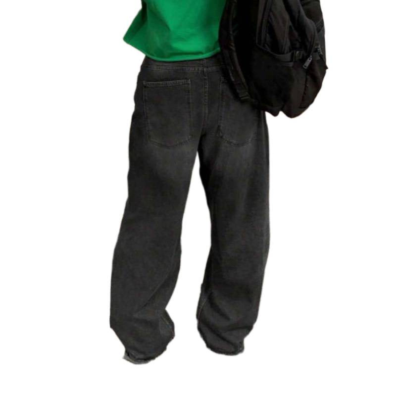 Dame High-Waist Baggy Jeans med unik vaskeproces Skovae
