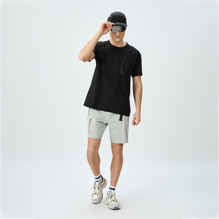 Herren Premium fritids-T-shirt med praktisk brystlomme og åndbart materiale Stilla