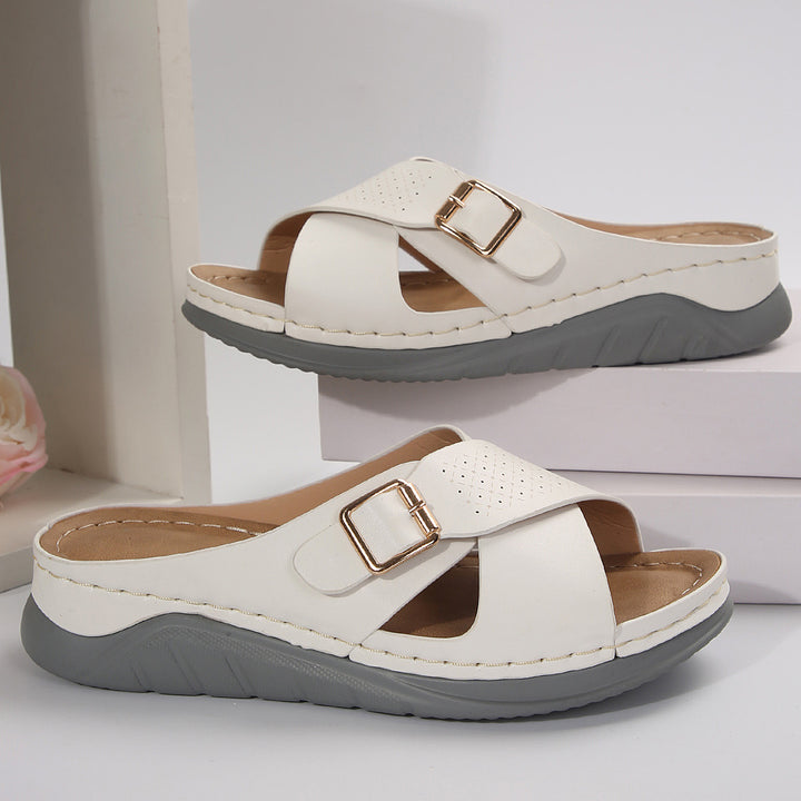 Dame Komfortable Sandaler med justerbar rem og ergonomisk fodseng Stilla