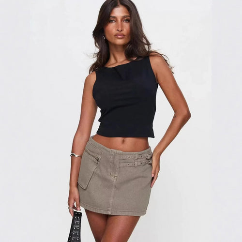 Dame Sleek Cropped Tanktop Stilla