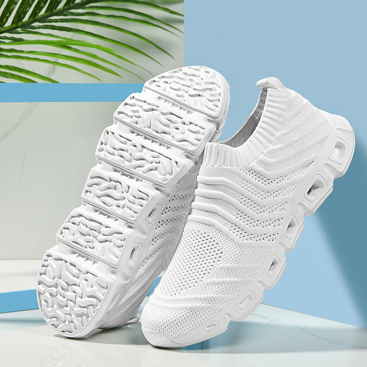 Herrer Slip-On Let Komfort Sneakers med Ventileret Mesh-Design Stilla
