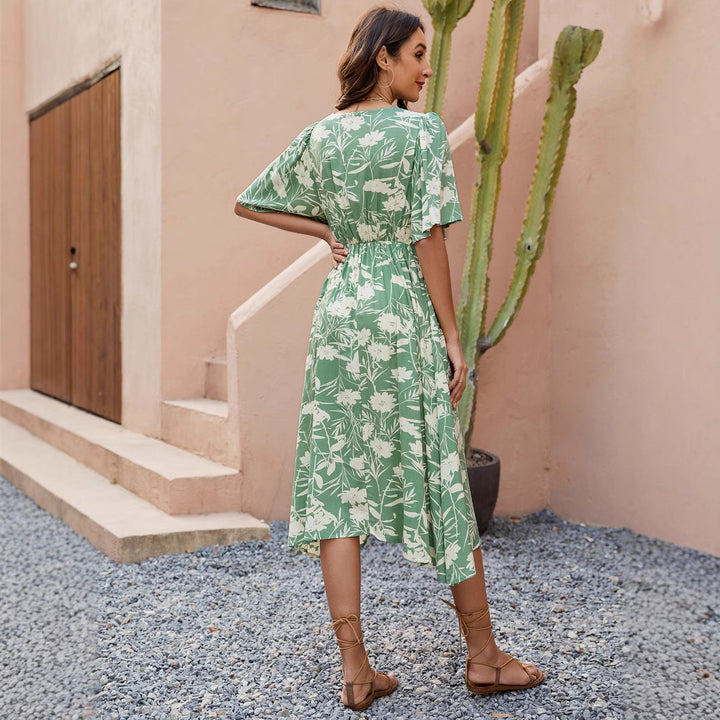 Femme Floral Bånd Maxi Kjole Stilla