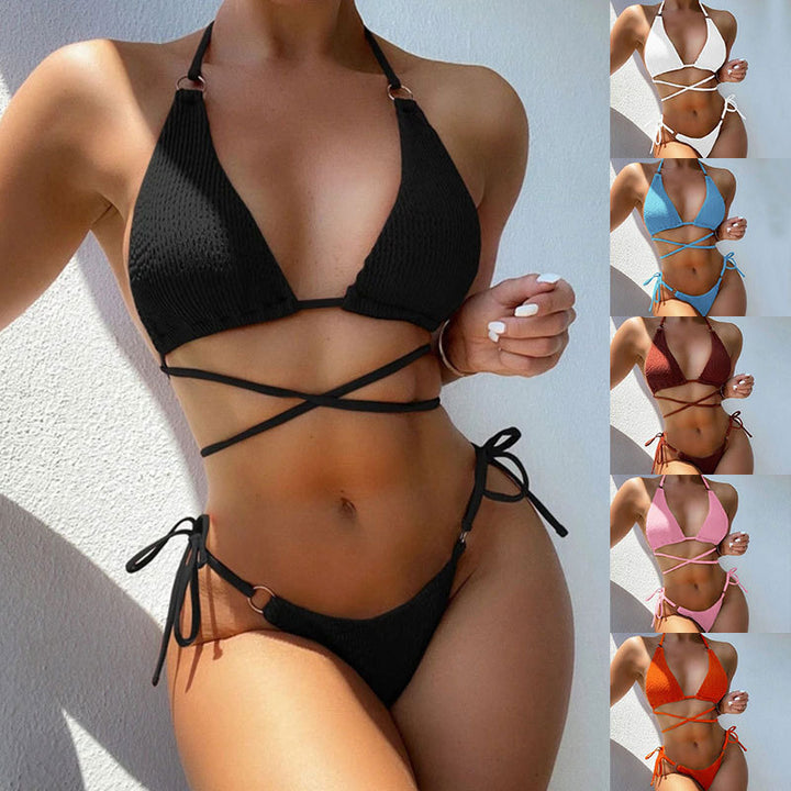 Dame bikinisæt med legende sommerfugledesign Skovae