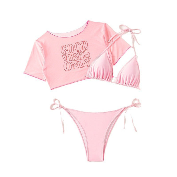 Dame Bikiniset med afslappet Crop-Top Skovae