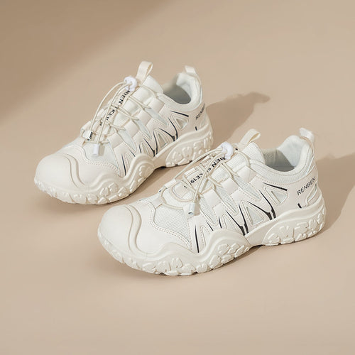 Dame Sporty Sneakers med elastisk snøresystem og dæmpende sålprofil Stilla
