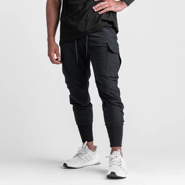 Herrer Multifunktionel Cargo-Bukser med elastiske afslutninger Stilla