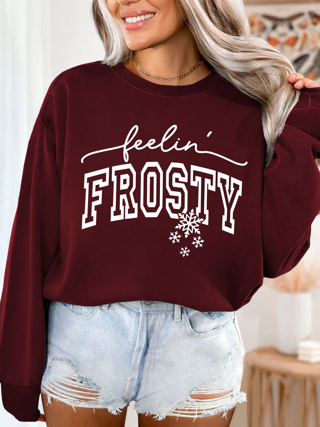 Kvinderne sweater med grafisk print Stilla
