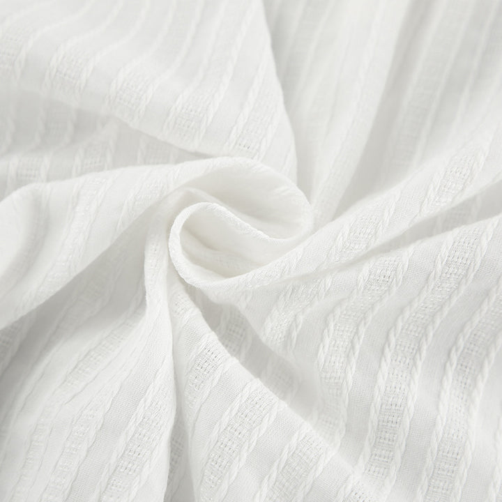 Dame Oversized Bluse med voluminøse ærmer og struktureret design Stilla