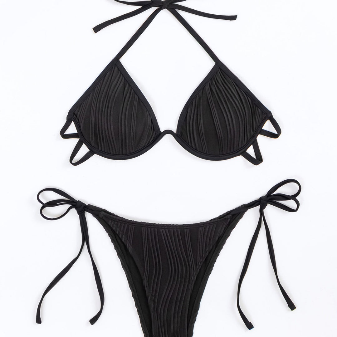 Dame Triangel-Bikini med polstrede toppe og justerbare sidebånd Stilla