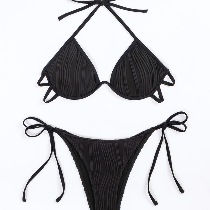 Dame Triangel-Bikini med polstrede toppe og justerbare sidebånd Stilla
