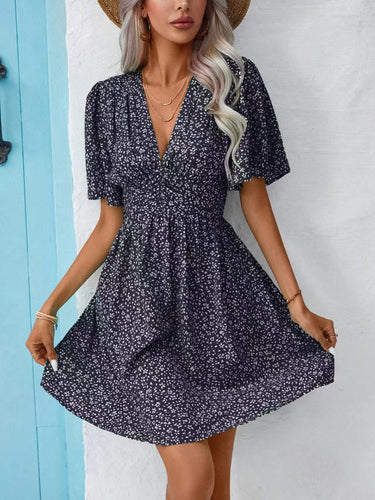 Dame blomsterklædning minidress Stilla
