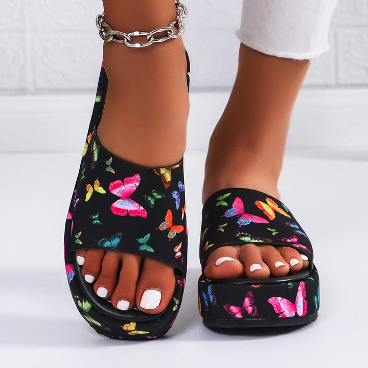 Dame Komfortable Tøfler med Fashionable Sommerfugl Design Stilla