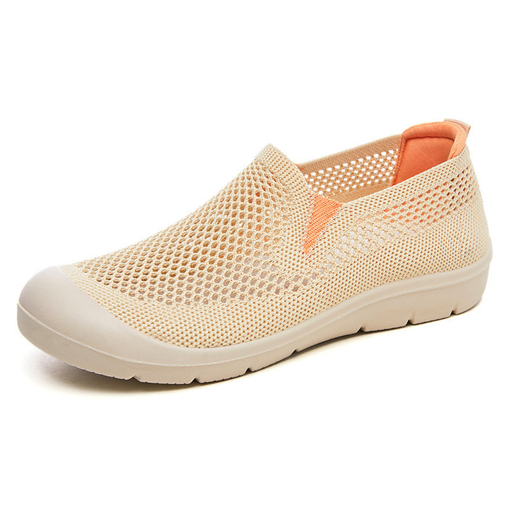 Dame Åndbare Slip-On Fritidssko med Mesh-overflade og skridsikker Sål Stilla