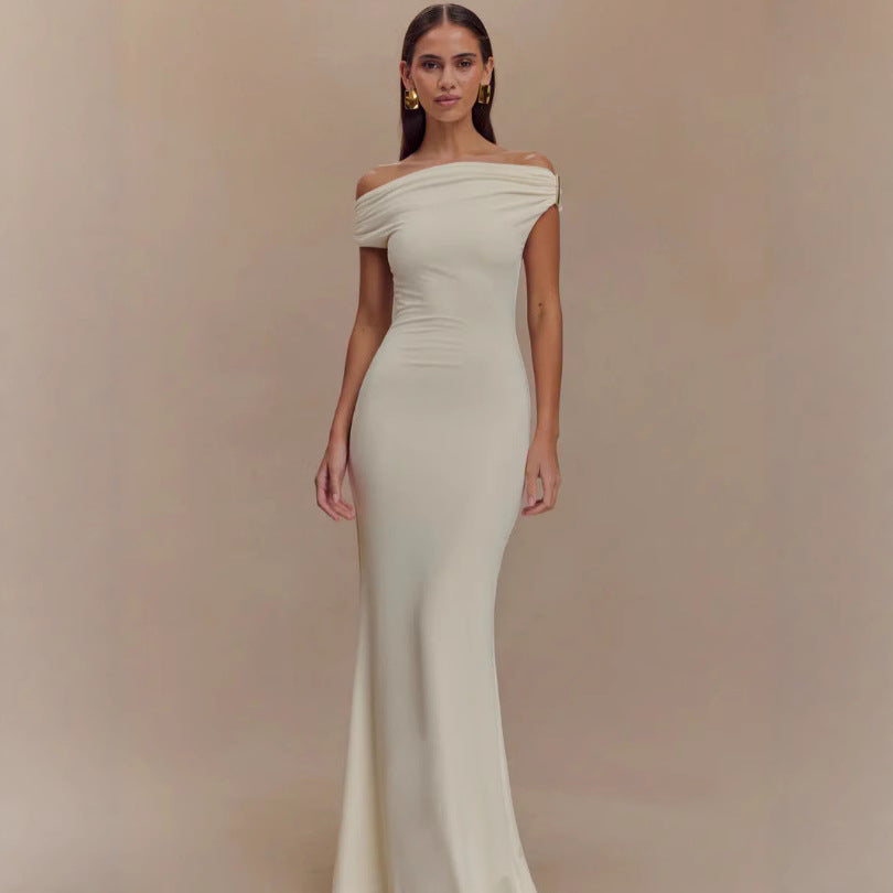 Dame Elegant Bryllupskjole Skovae