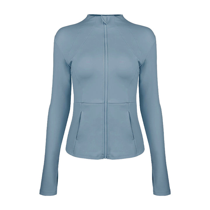 Dame sporty funktionel jakke med elegant snit og praktiske lynlåslommer Stilla