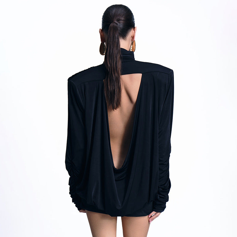 Femme Høj krave Langærmet Relaxed Fit Top Stilla