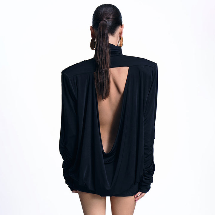 Femme Høj krave Langærmet Relaxed Fit Top Stilla