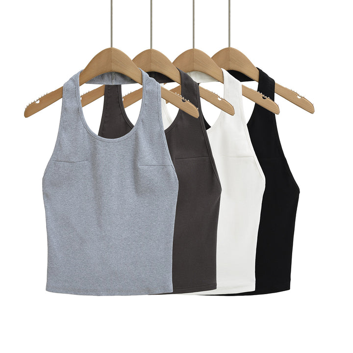 Dame Sports Tanktop med smarte brystlommer og åndbart materiale Stilla