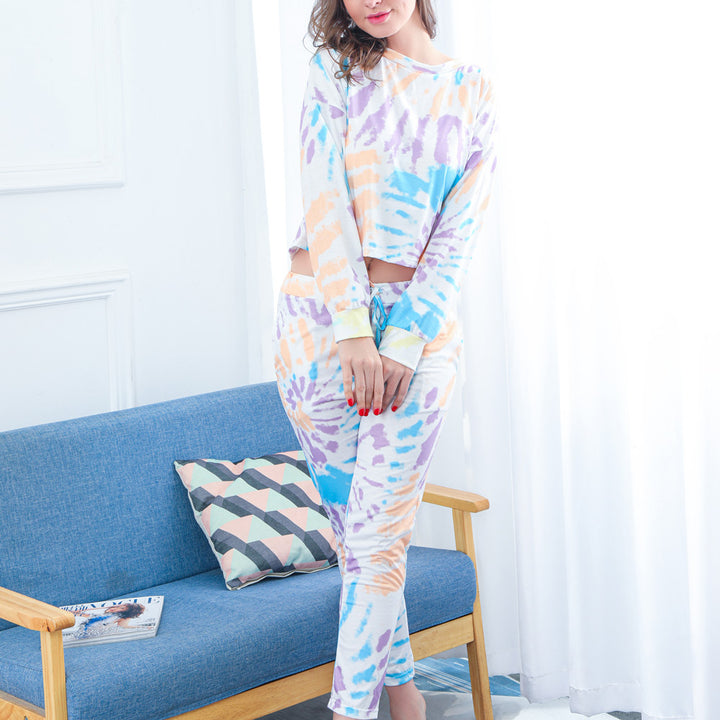 Kvinder Tie-Dye Loungewear Sæt Stilla