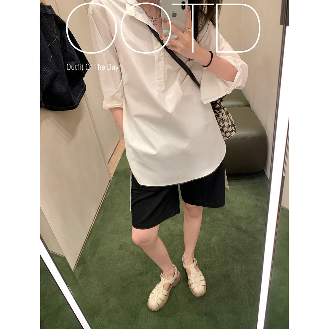 Dame lukkede sandaler med detaljerem Stilla
