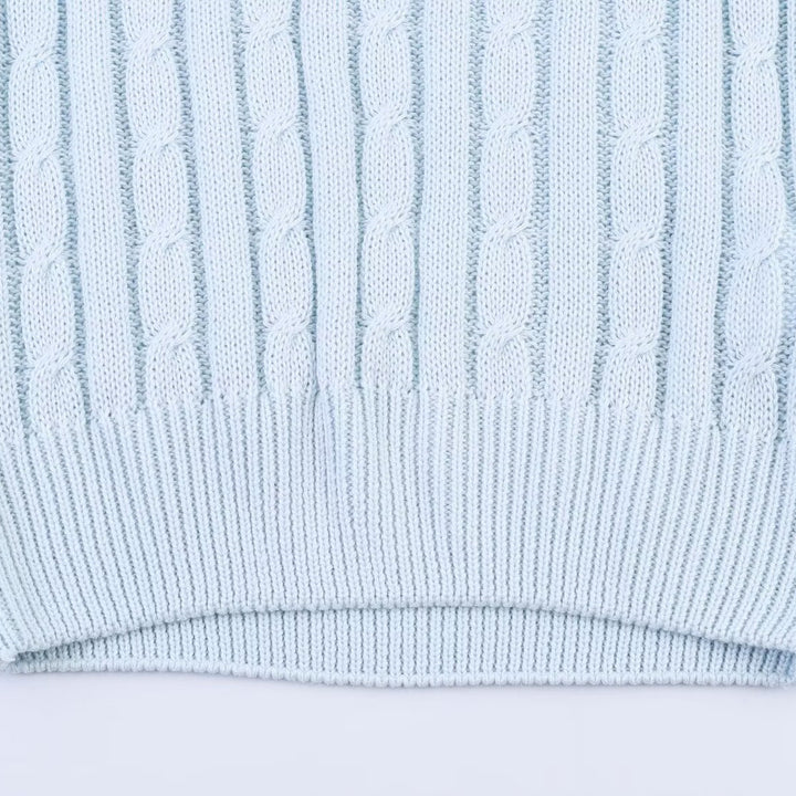 Dame strikbluse med afslappet snit og innovativ lagdeling Skovae