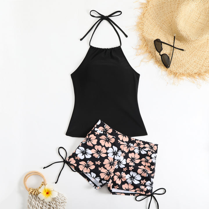 Dame Tankini-sæt med justerbare stropper og moderne shorts-design Stilla