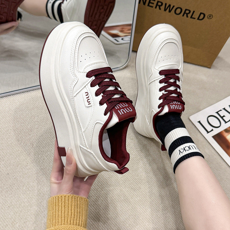 Dame Chunky Plateau-Sneakers med robust overdel og skridsikker sål Stilla