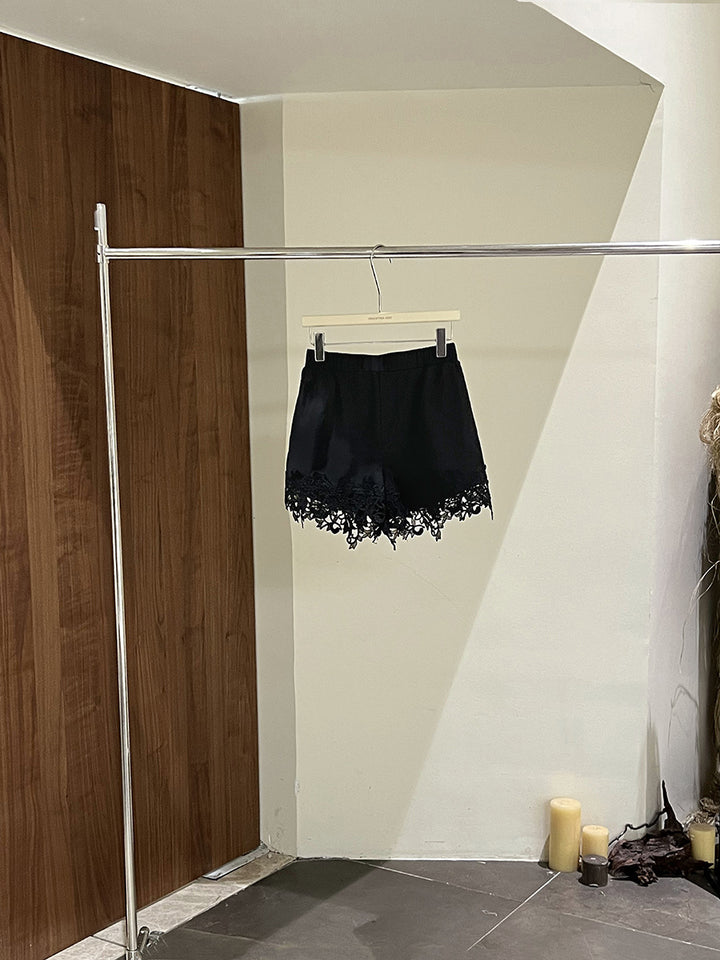 Dame Shorts med Spidsafslutning Stilla
