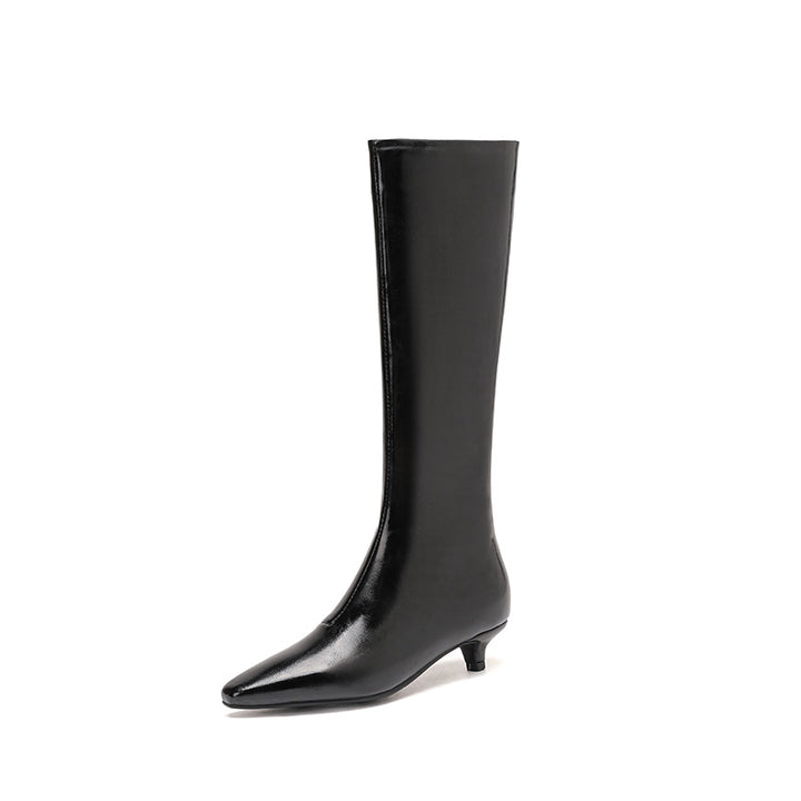 Femme Over-knæet Sleek Stiletto Støvler Stilla