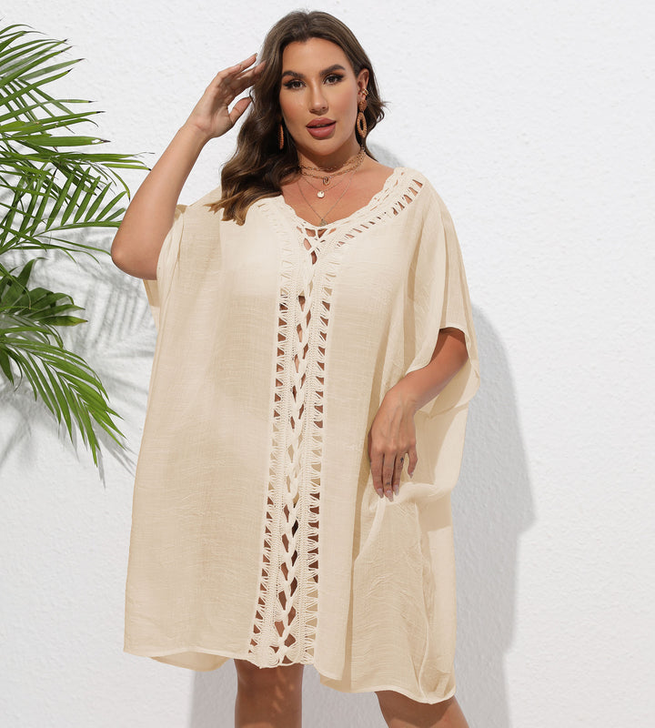 Dame Let Strand Kaftan Overgang Stilla