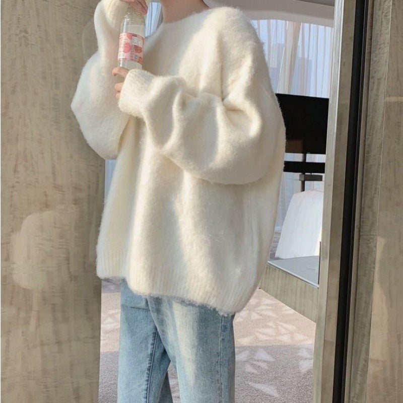 Kvinders oversized strikket sweater med ribbede detaljer Stilla