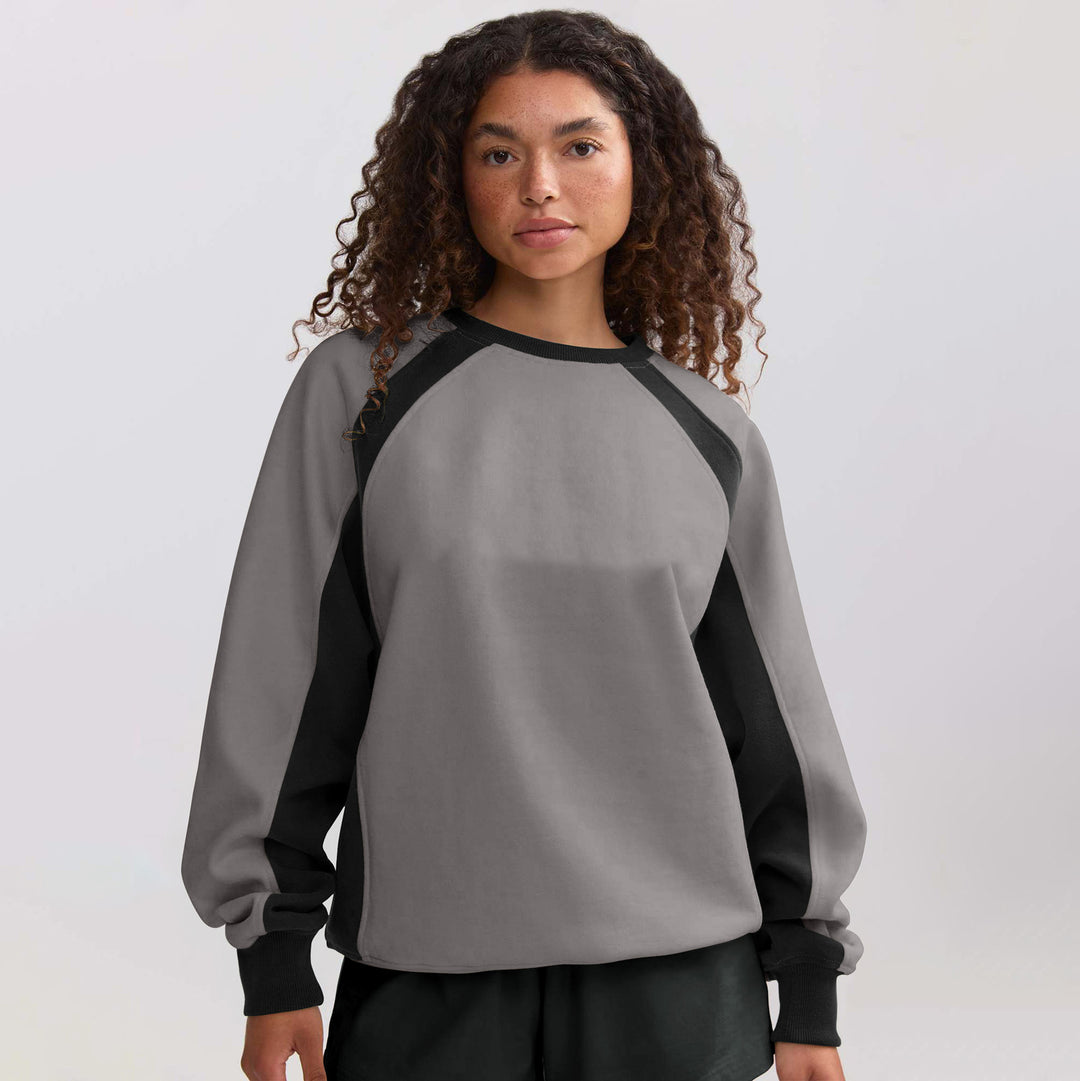 Dame Sporty Sweatshirt med kontrasterende indsatser Stilla
