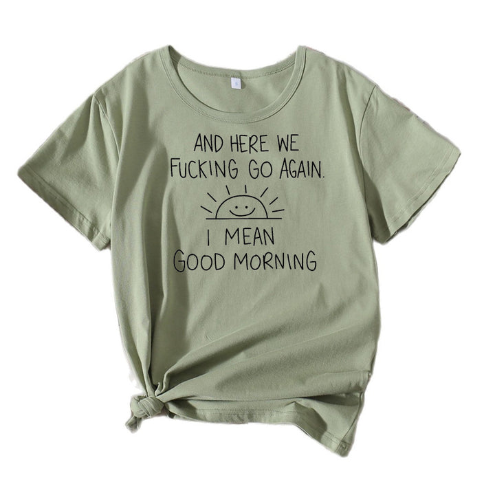 Dame Relaxed Fit Grafik Citater T-Shirt Stilla