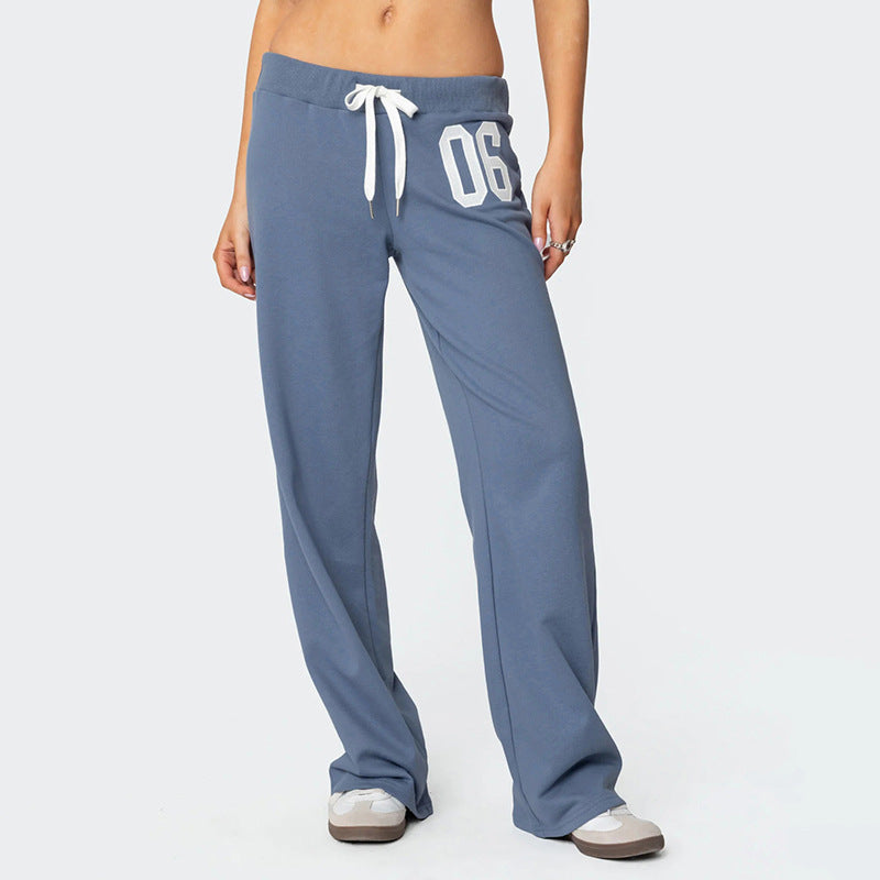 Dame afslappet sweatpants med elastisk talje og sidelommer Skovae