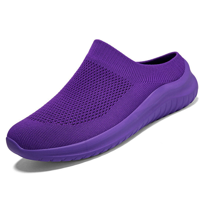 Dame nan Slip-On-Strikketræner med sokkelignende skafte og ergonomisk dæmpningssål Skovae