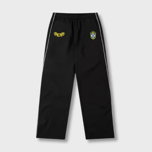 Herren nan sporty joggingbukser med elastisk liv, sidelæns kontrastpiping og lige pasform Skovae