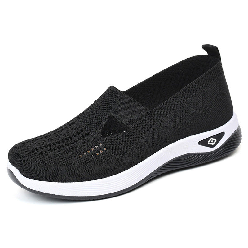 Dame Let Sneaker med åndbart strikdesign Stilla