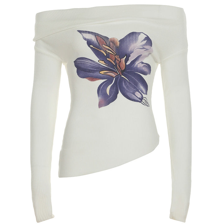 Damen Eleganter Maxirock mit floralen Akzenten und transparentem Unterstoff Skovae