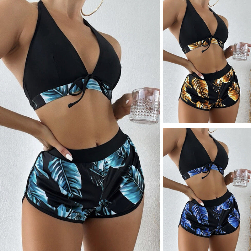 Dame bikini-sæt med raffineret indpakningsoberste og behagelige shorts Stilla