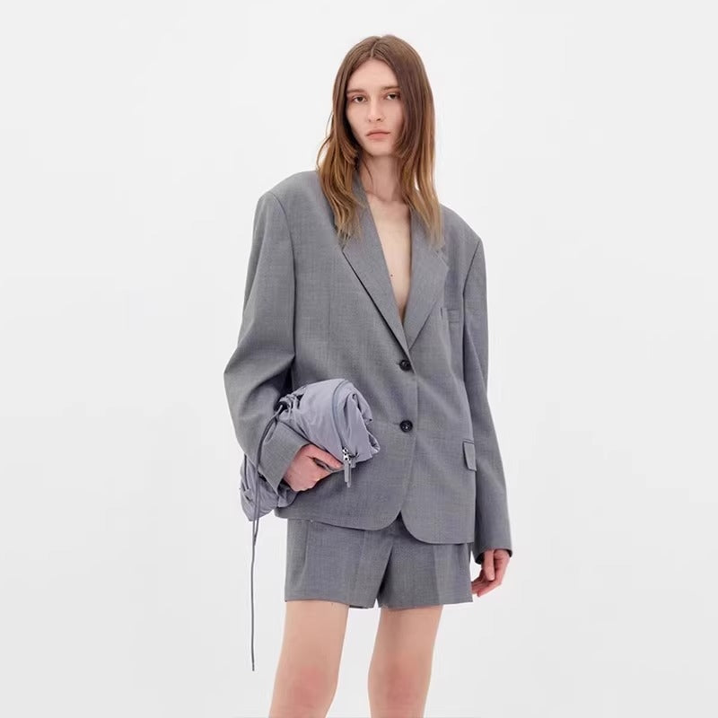 Dame Oversized Blazer med kort snit Stilla