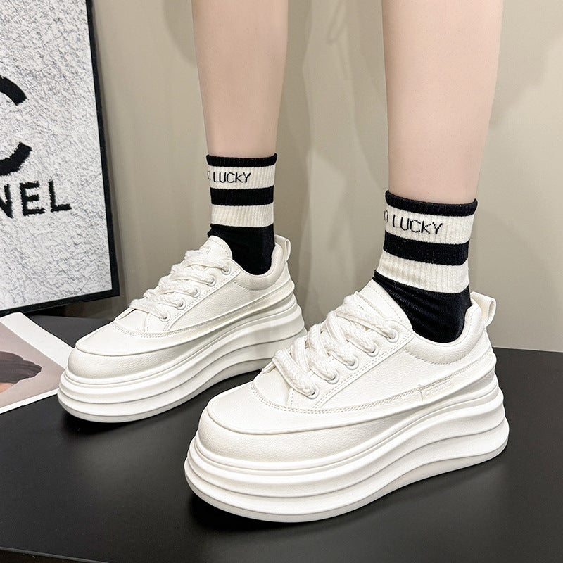 Dame Chunky Plateau-Sneakers med blød sål og åndbart overmateriale Stilla
