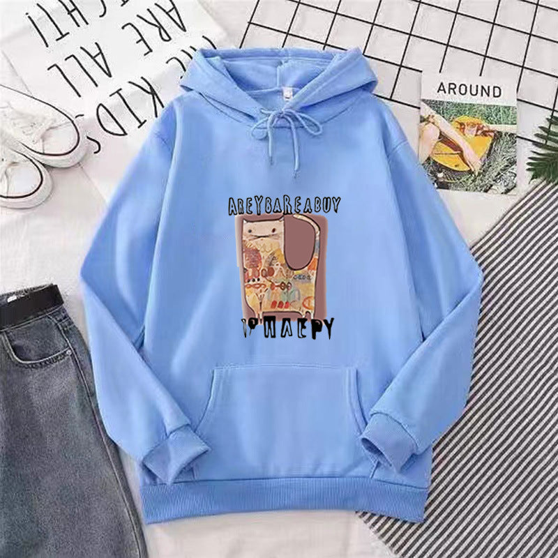 Kvinders hoodie med kreativt grafisk design Skovae