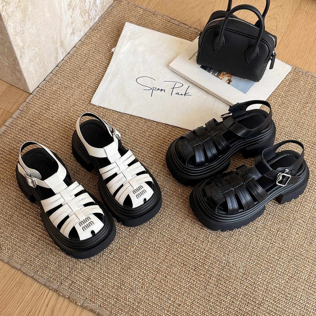 Femme Chic Krydswevede Platform Sandaler Stilla