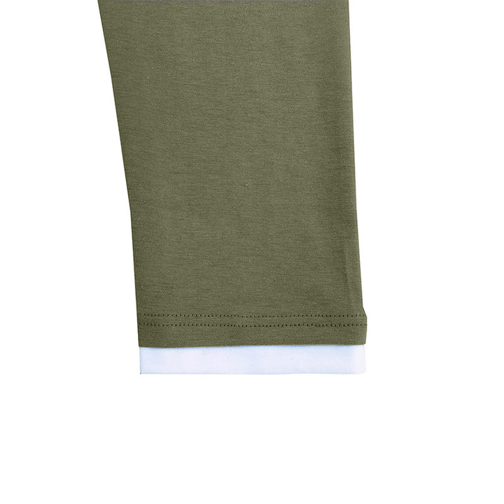 Herren Langarmshirt med modisch Henley-udskæring og kontrasterende kravebehandling Stilla