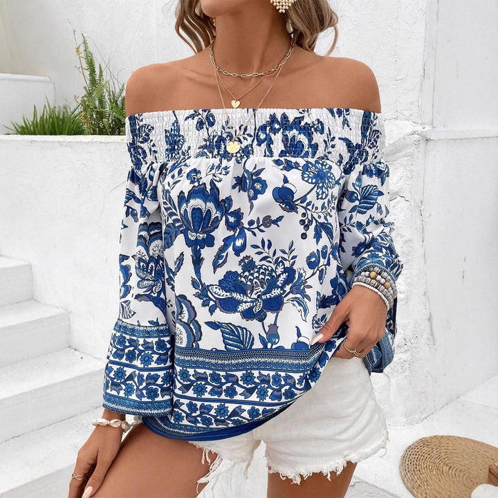 Dame Off-Shoulder Broderet Bluse Stilla