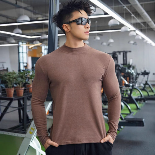 Herre Fitness Langærmet shirt med moderne snit og åndbar teknologi Stilla