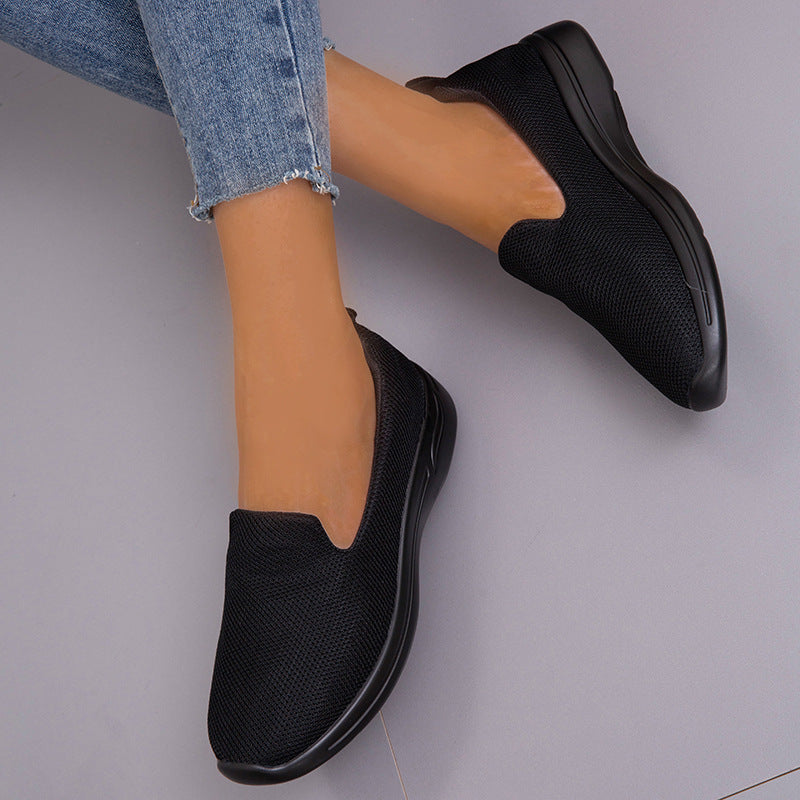 Dame Åndbare Slip-On Sneakers med ergonomisk Sål Stilla