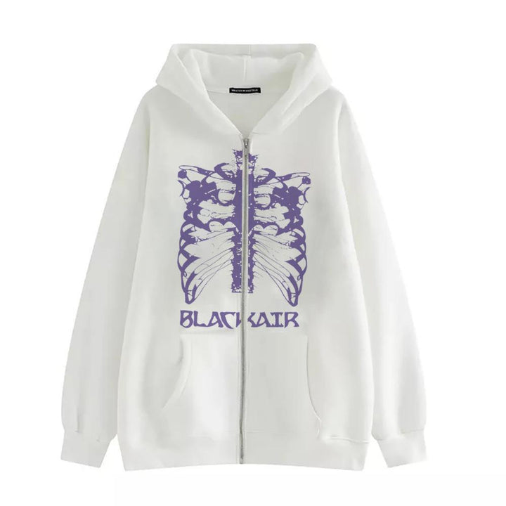 Kvindernes hoodie med innovativt skeletdesign Skovae