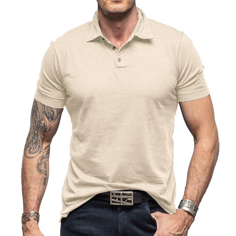 Herrer polo t-shirt med sportslig snit og åndbart bomuld Stilla